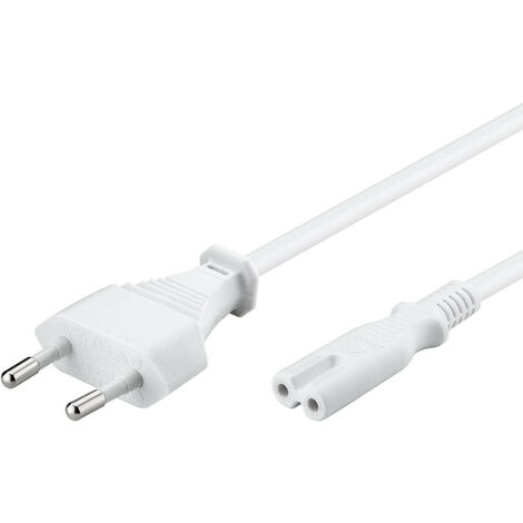 Euro-Netzkabel 3 m, weiß